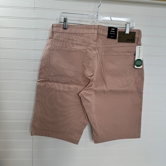 NEW Mavi John Straight Leg Shorts Blush W31 L11 - Picture 3 of 6